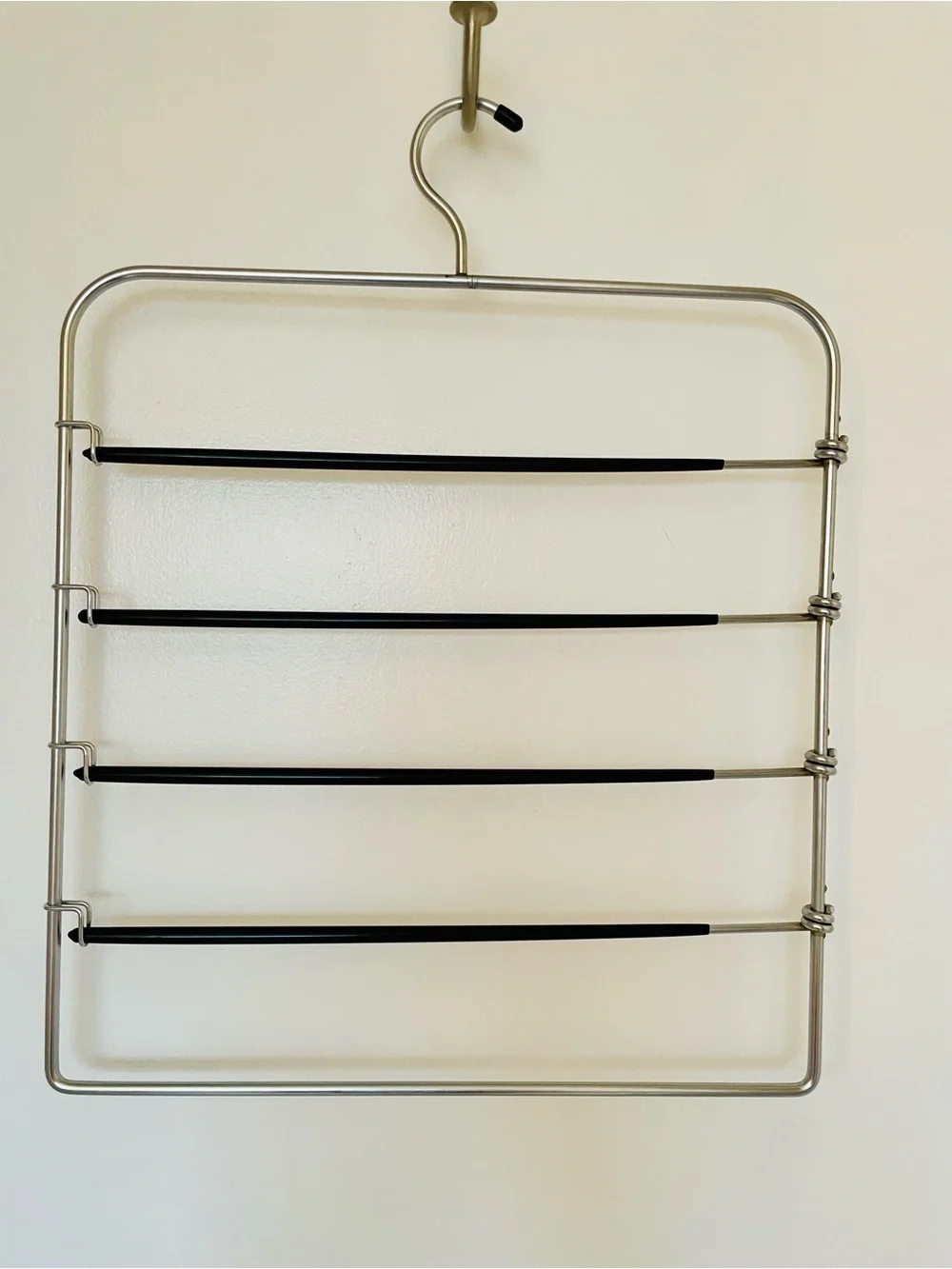 Multi-Tier Closet Scarf and Pant Hanger - White